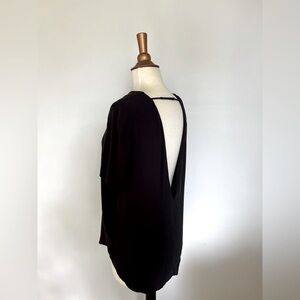 & Other Stories Low Back Black Blouse size 6